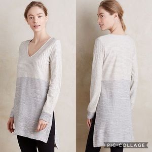 Anthropologie Devi Stripe Tunic Top